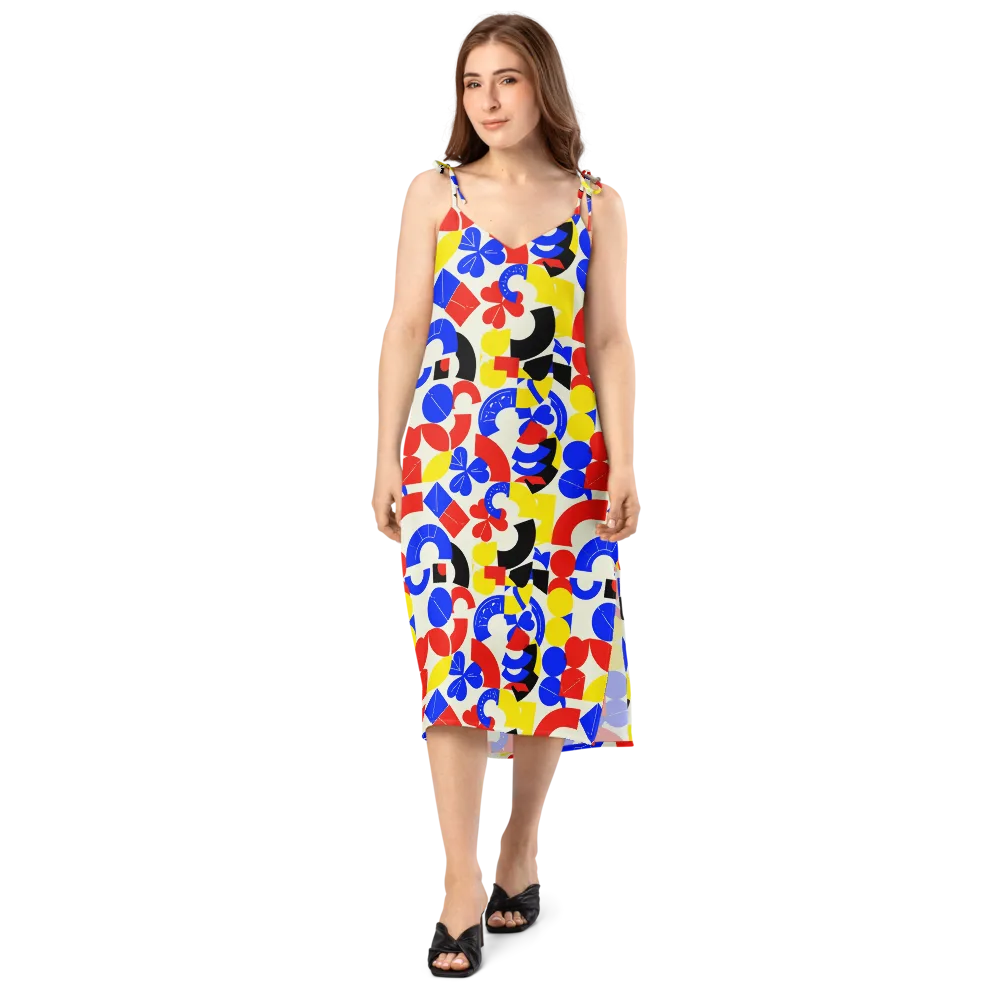 Primary Parade on Slip Dress — Front