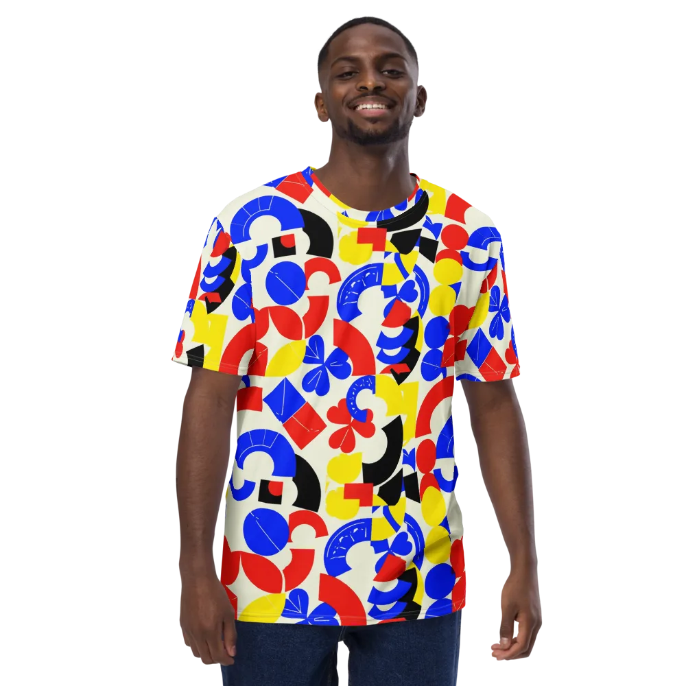 Primary Parade on Men's Crew Neck T-Shirt — Front