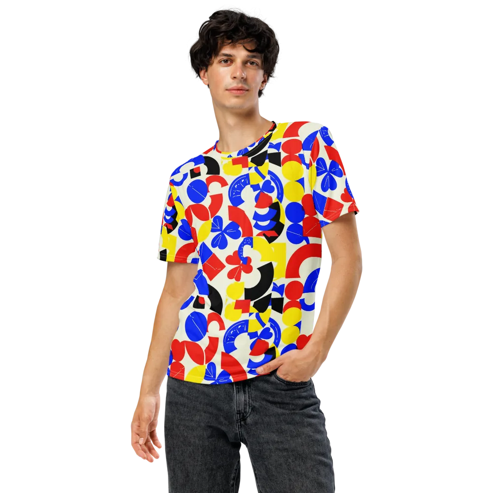 Primary Parade on Men's Crew Neck T-Shirt — Front