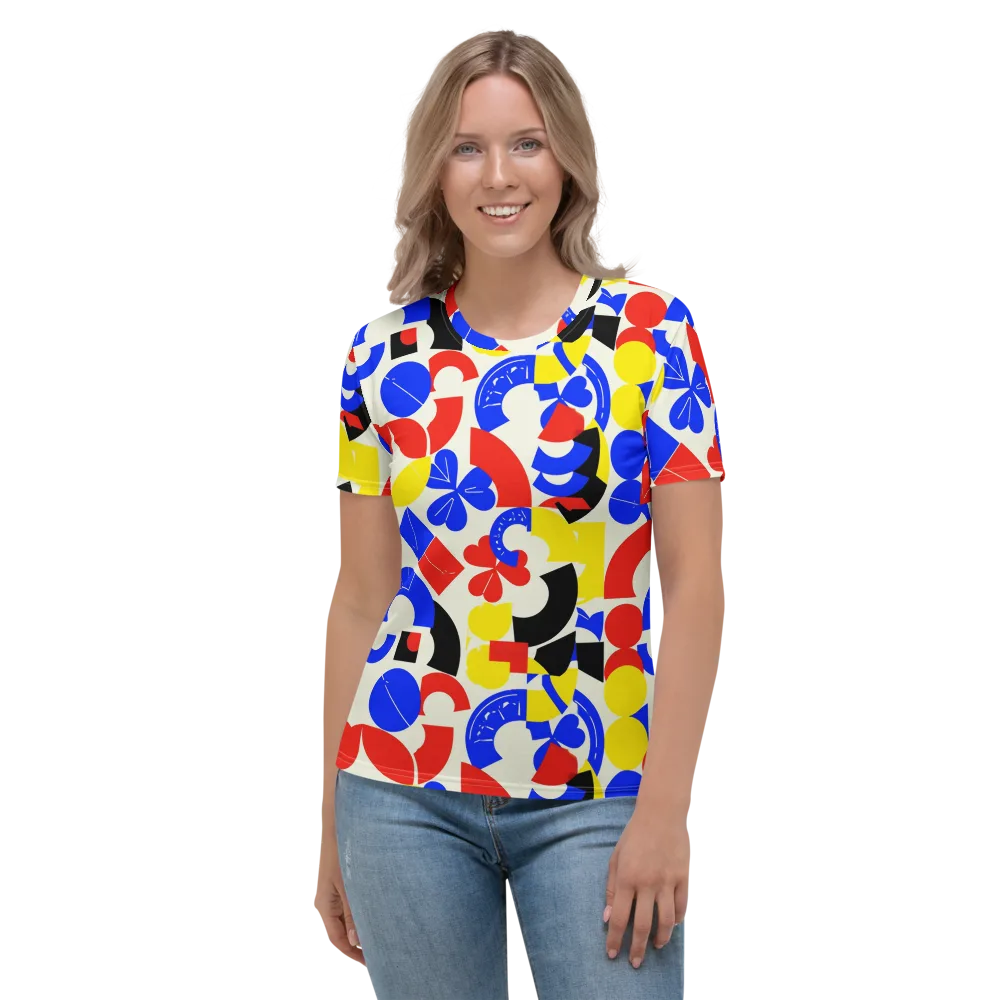 Primary Parade on Women's Crew Neck T-Shirt — Front
