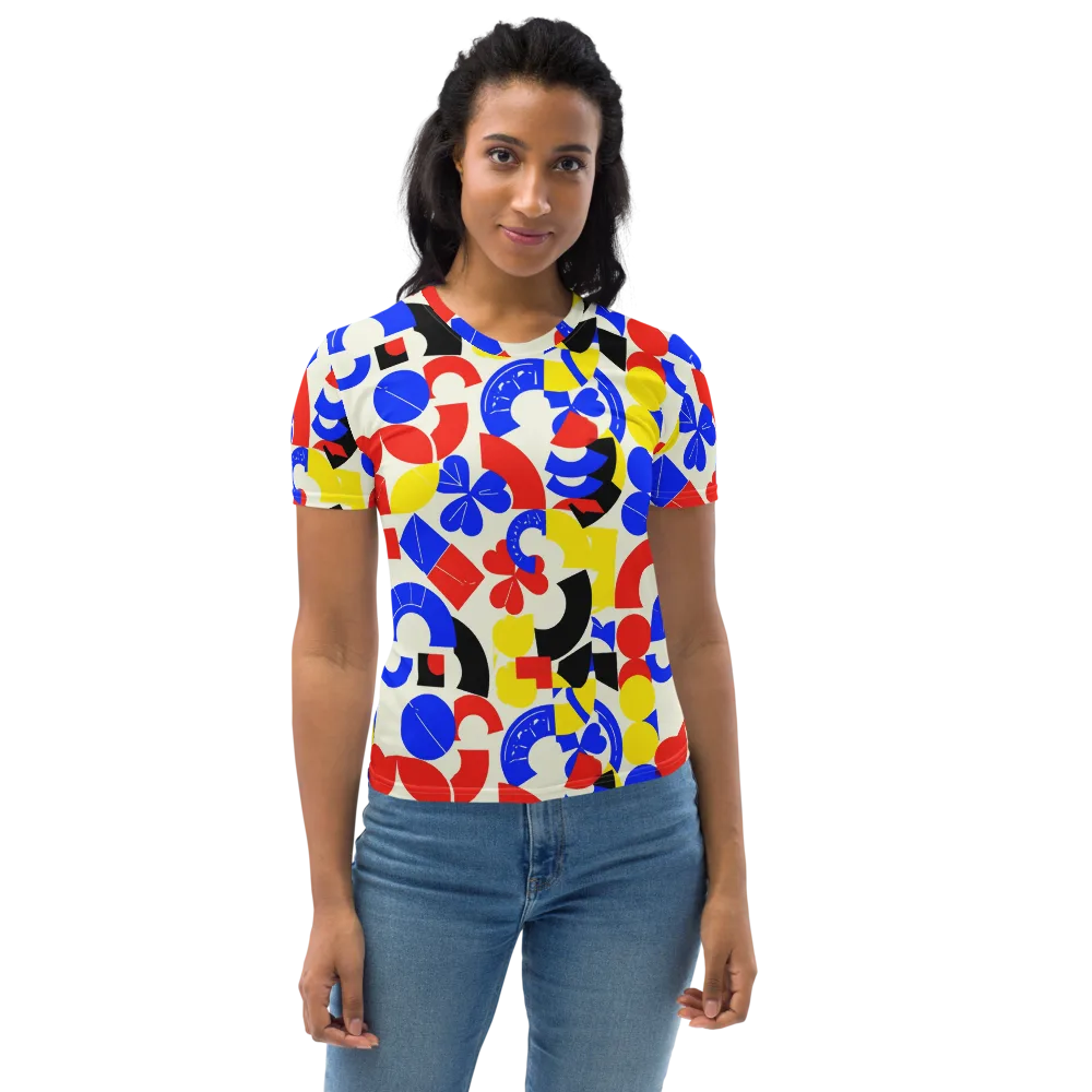 Primary Parade on Women's Crew Neck T-Shirt — Front