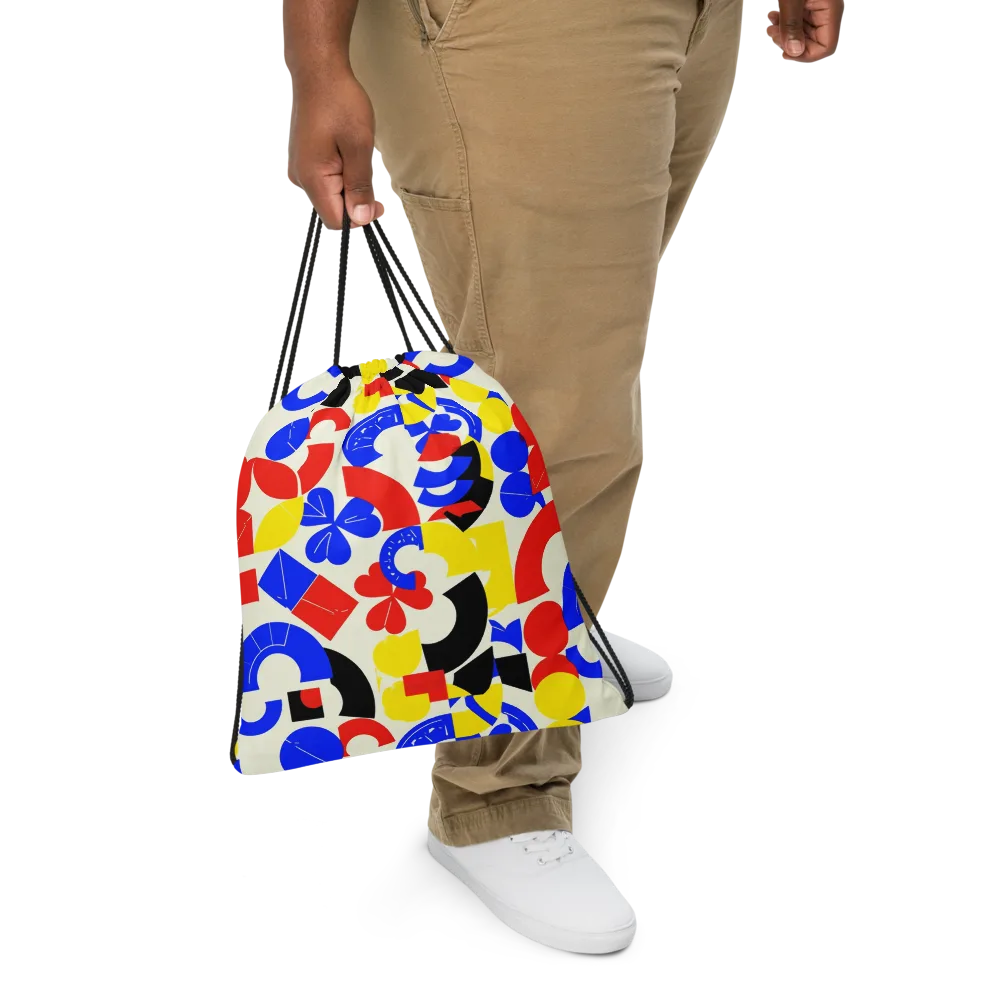 Primary Parade on Drawstring Bag — Front