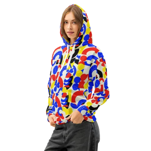 Primary Parade on a Cotton Hoodie