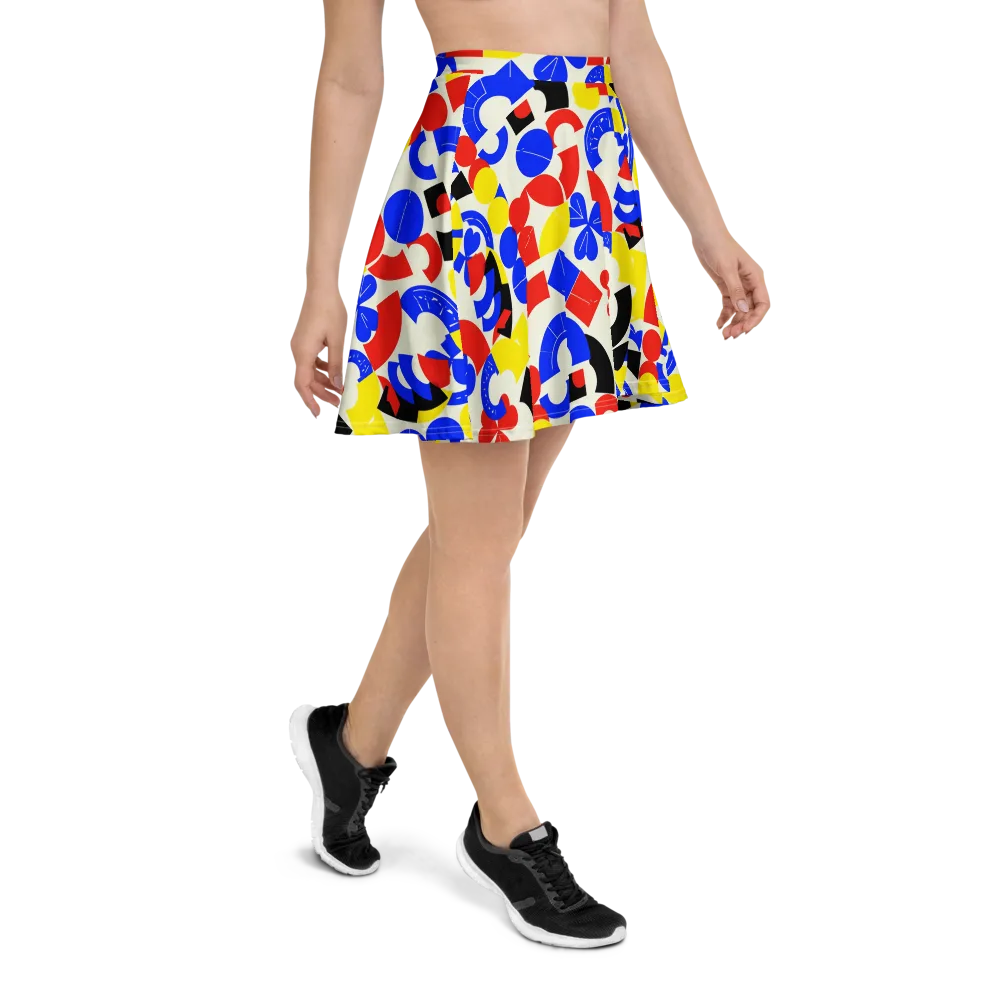 Primary Parade on Skater Skirt — Right
