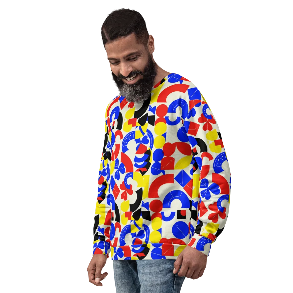 Primary Parade on Sweatshirt — Left Front