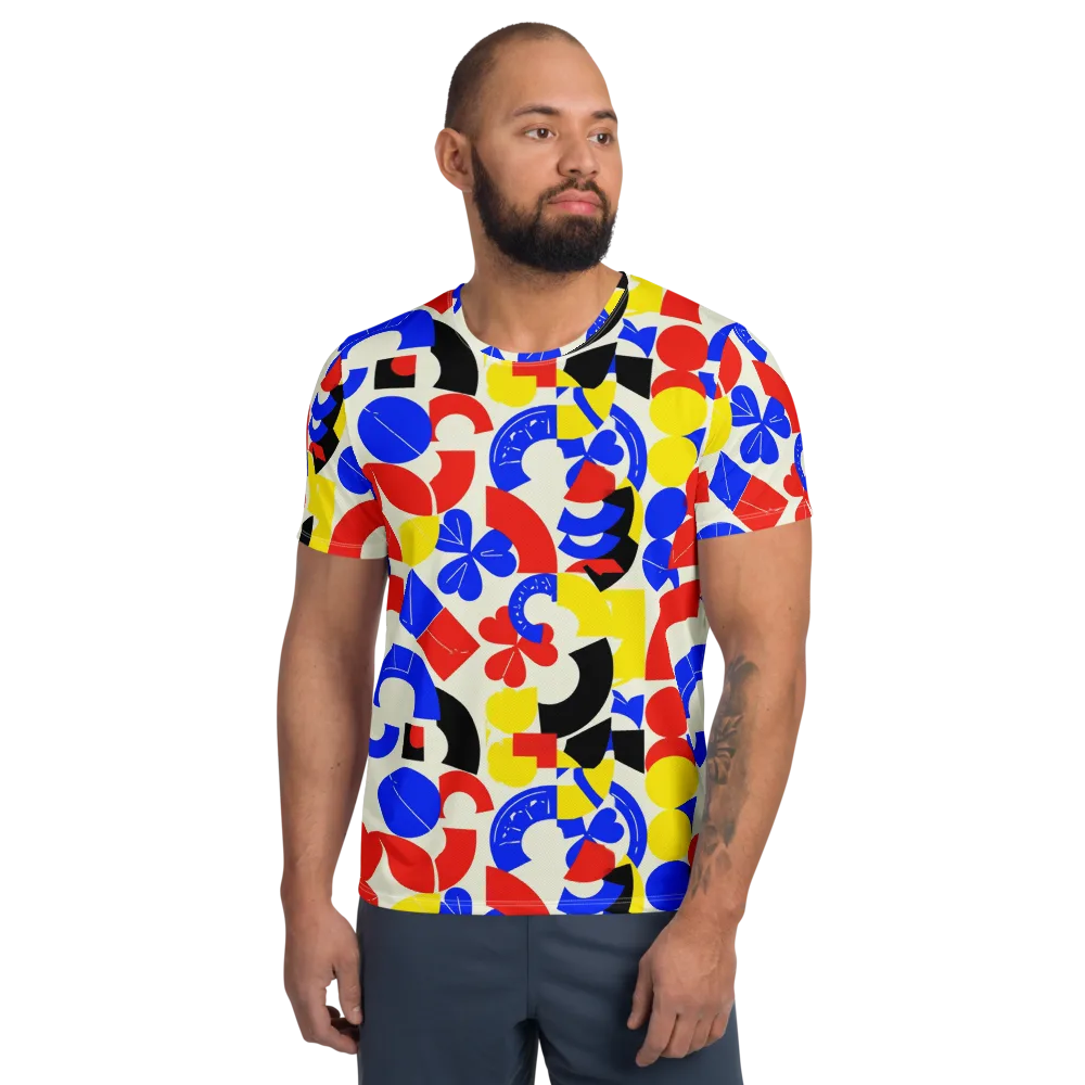 Primary Parade on Men's Athletic T-Shirt — Front