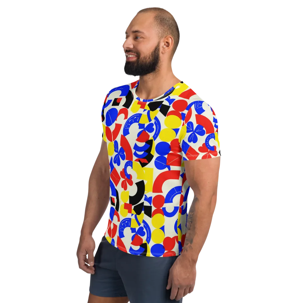 Primary Parade on Men's Athletic T-Shirt — Left