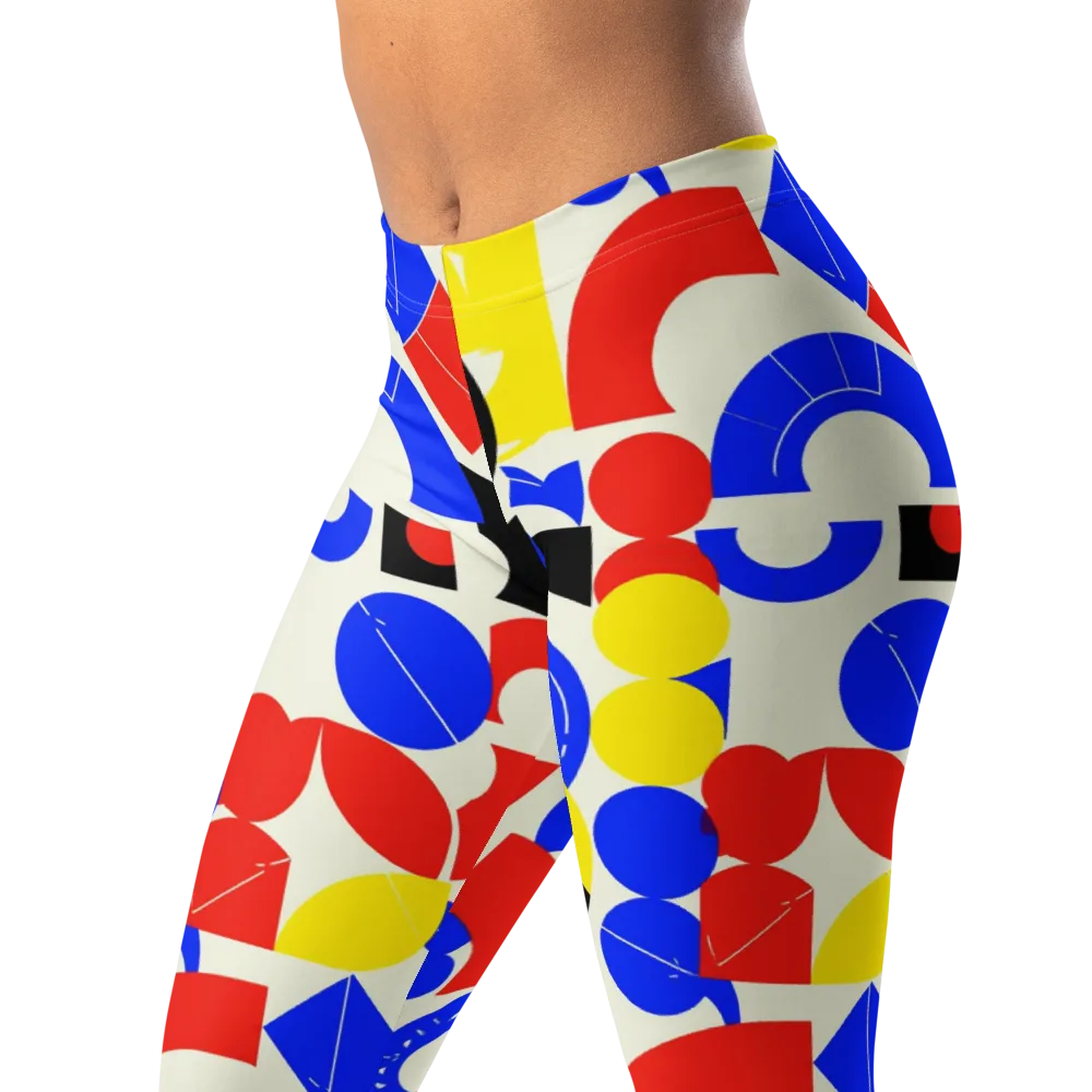 Primary Parade on Leggings — Left Front