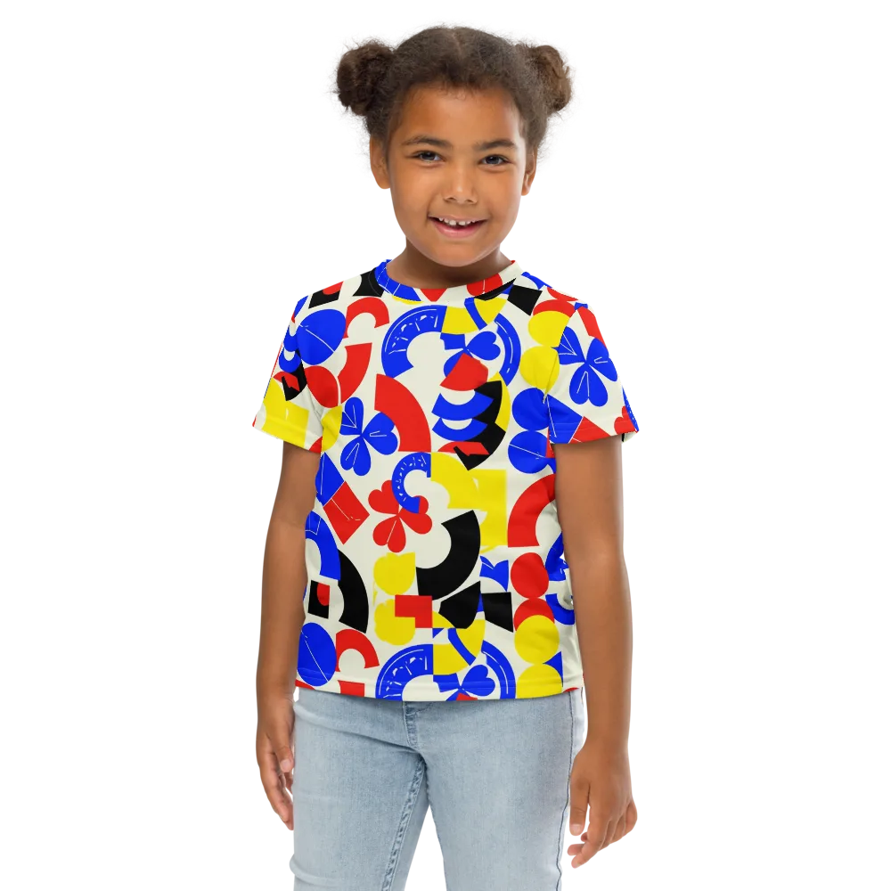 Primary Parade on Kids Crew Neck T-Shirt — Front
