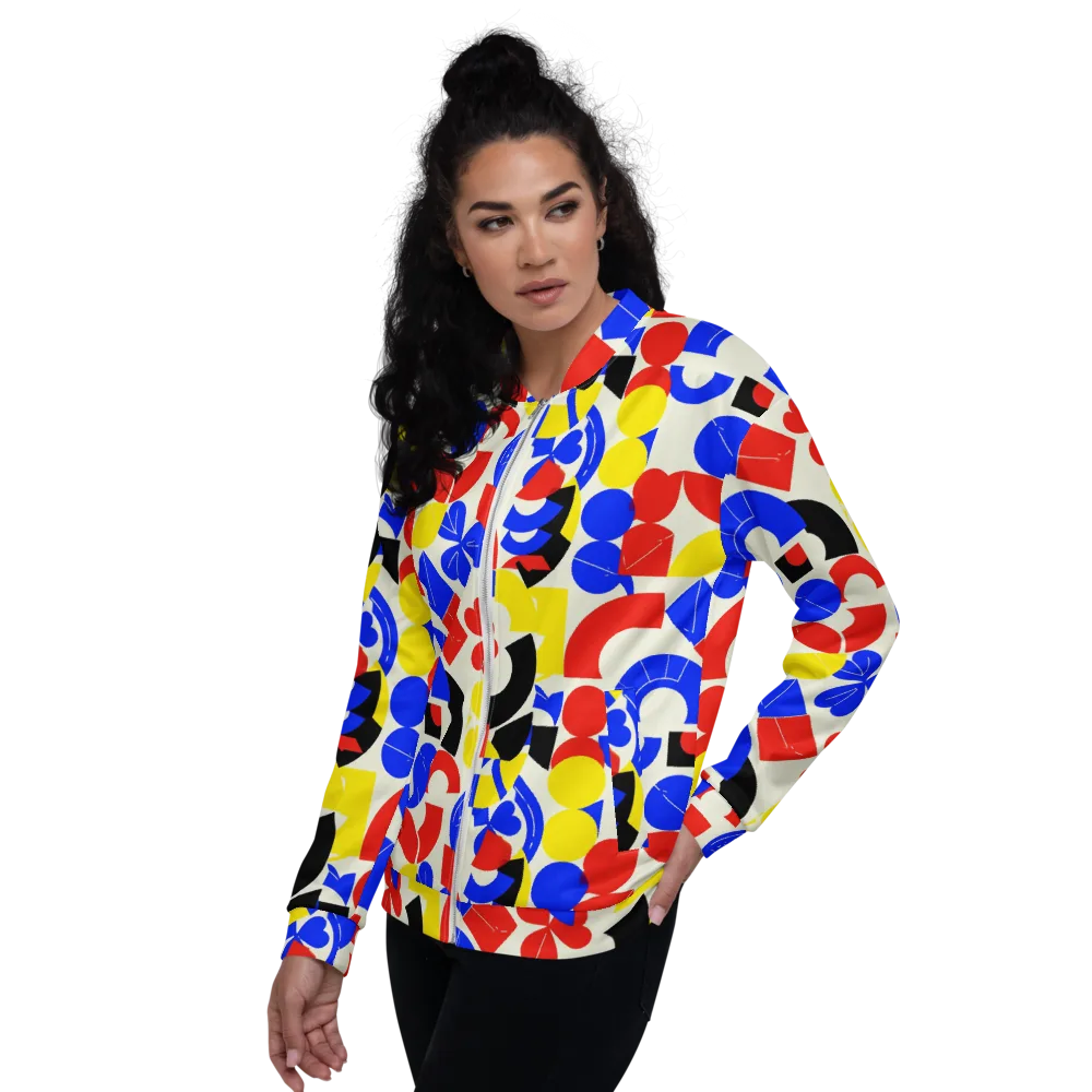 Primary Parade on Bomber Jacket — Left