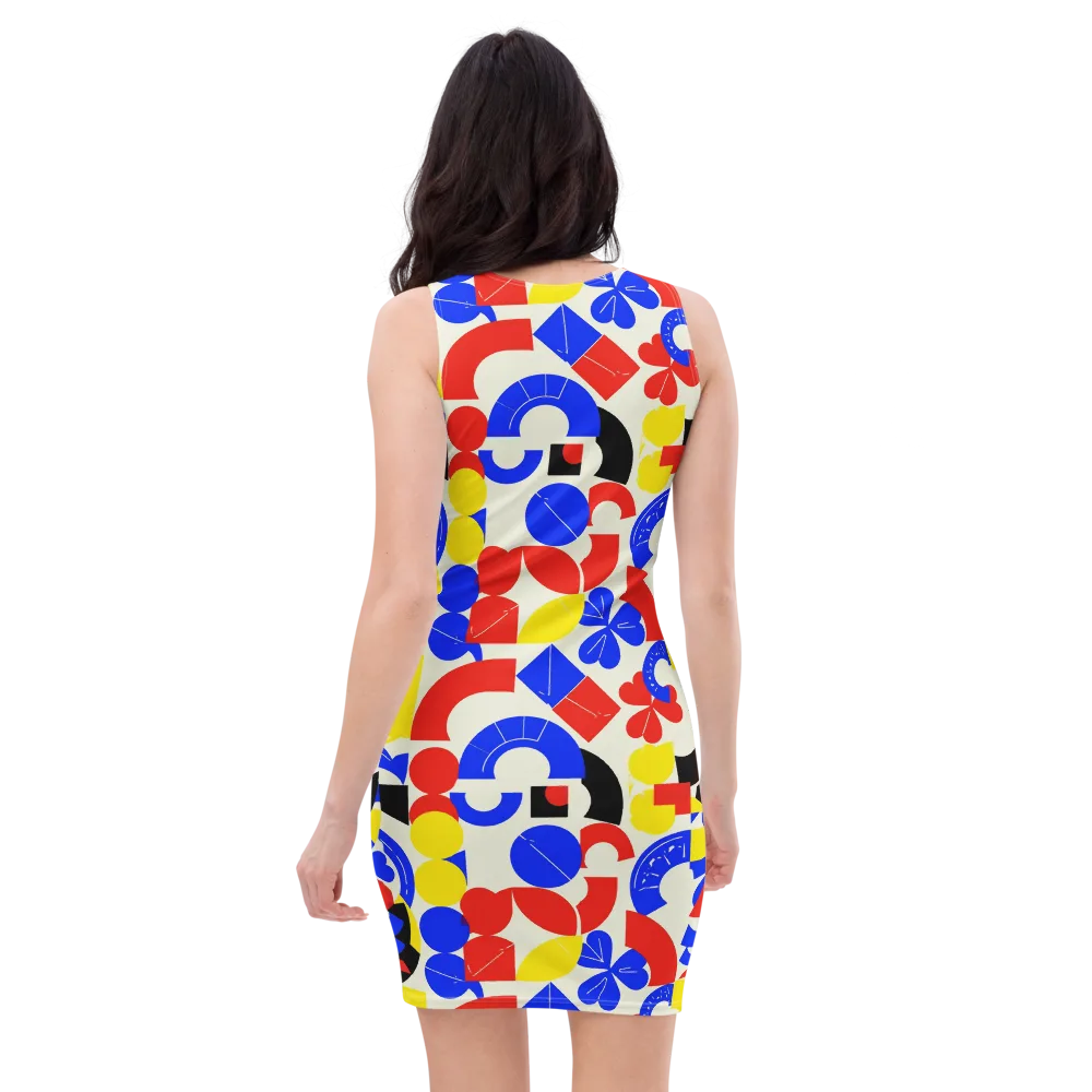 Primary Parade on Bodycon Dress — Back