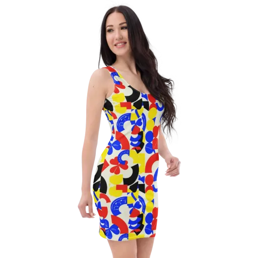 Primary Parade on a Bodycon Dress