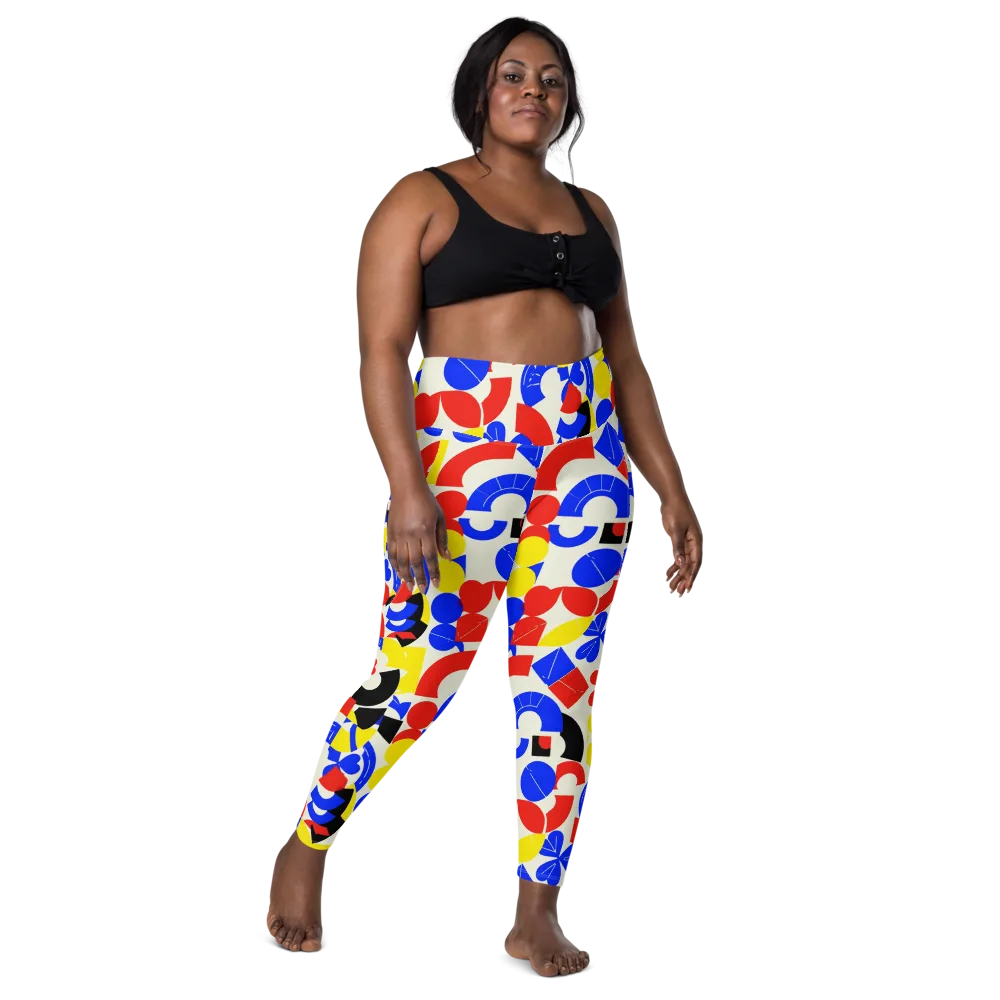 Primary Parade on Leggings with Pockets — Front