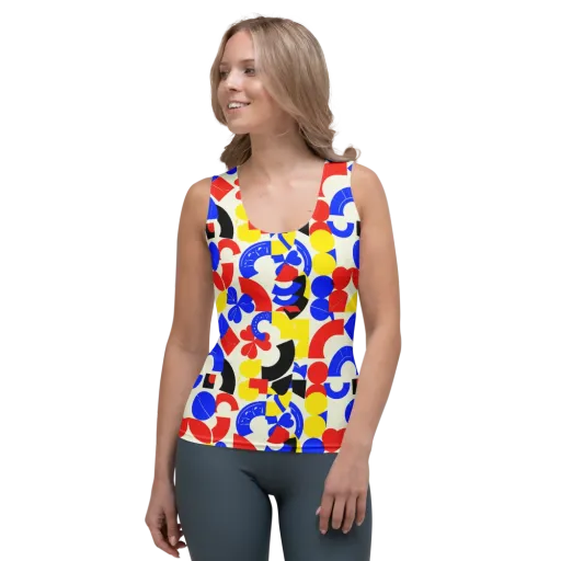 Primary Parade on a Women's Tank Top