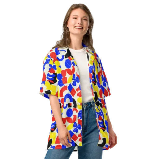 Primary Parade on a Button Shirt