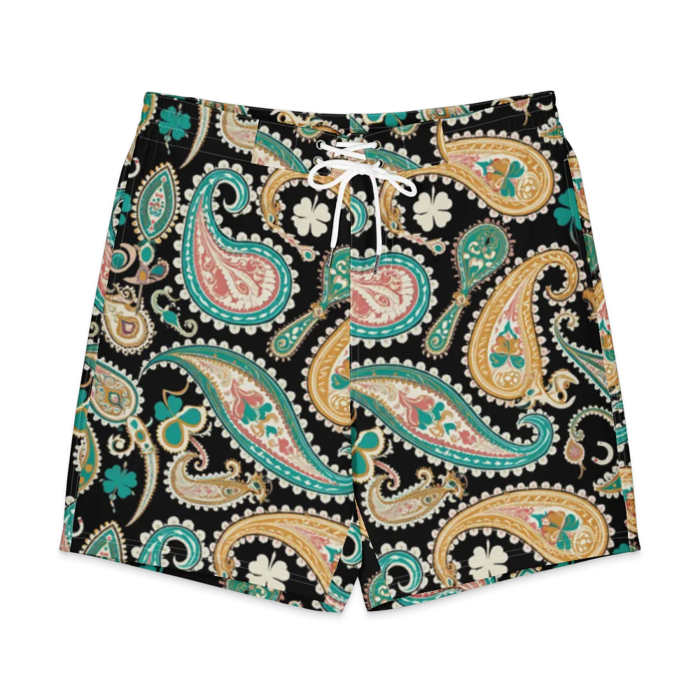 Clover Caravan on Men's Board Shorts — Front