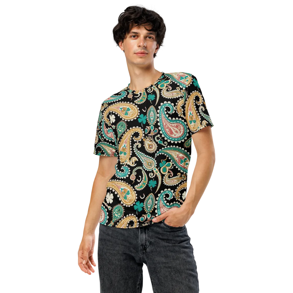 Clover Caravan on Men's Crew Neck T-Shirt — Front