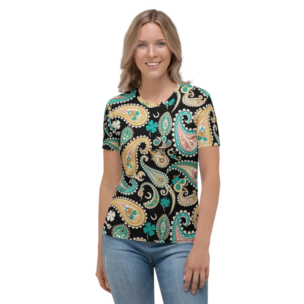 Clover Caravan on Women's Crew Neck T-Shirt — Front