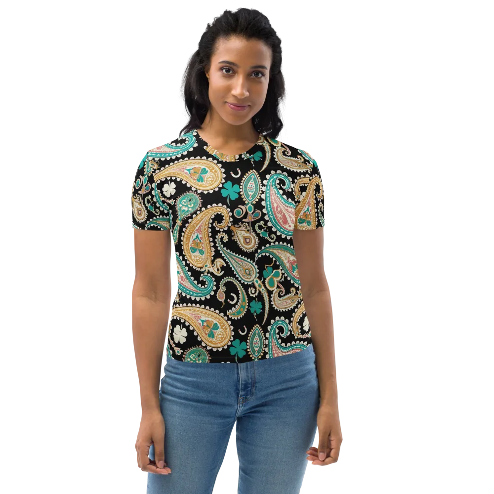 Clover Caravan on Women's Crew Neck T-Shirt — Front