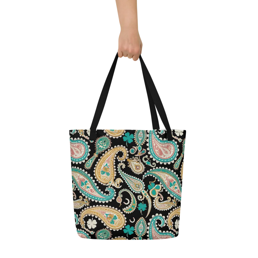 Clover Caravan on Large Tote Bag W/ Pocket — Front