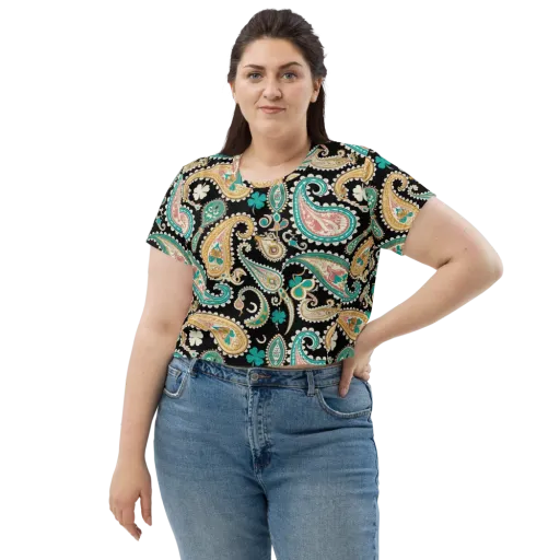 Clover Caravan on a Crop Tee