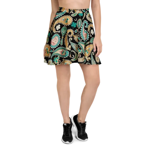 Clover Caravan on a Skater Skirt