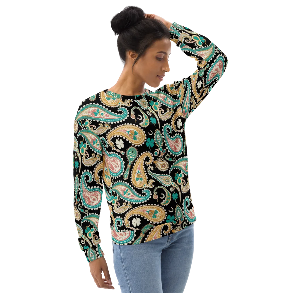 Clover Caravan on Sweatshirt — Right Front