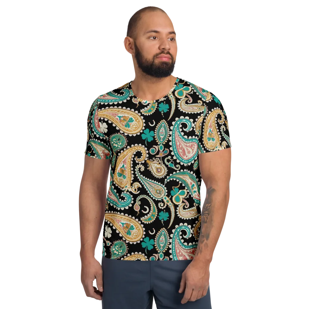 Clover Caravan on Men's Athletic T-Shirt — Front