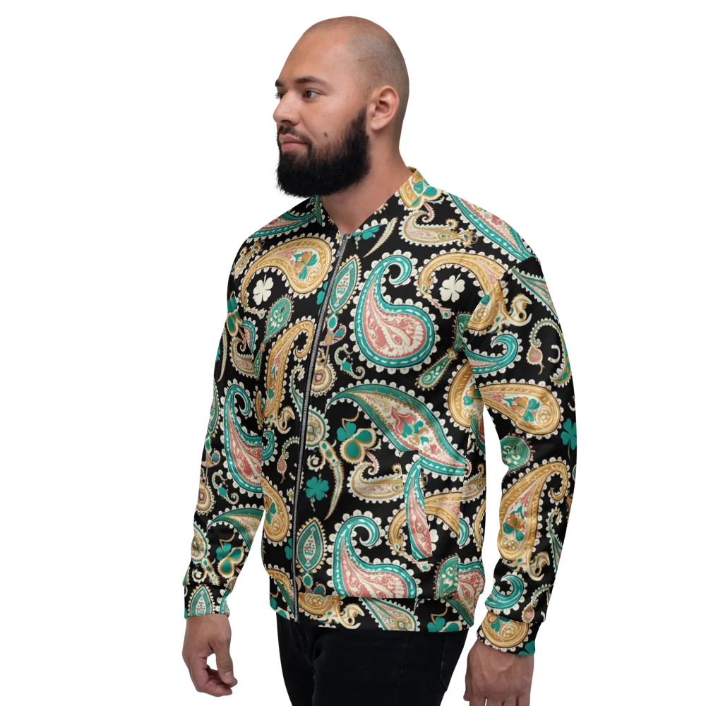 Clover Caravan on Bomber Jacket — Left