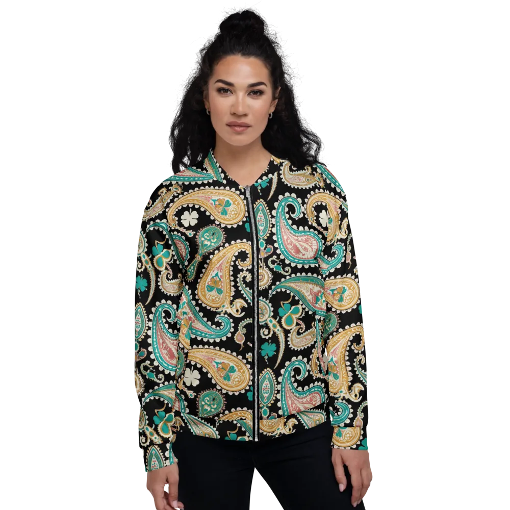 Clover Caravan on Bomber Jacket — Front