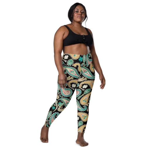 Clover Caravan on a Leggings with Pockets