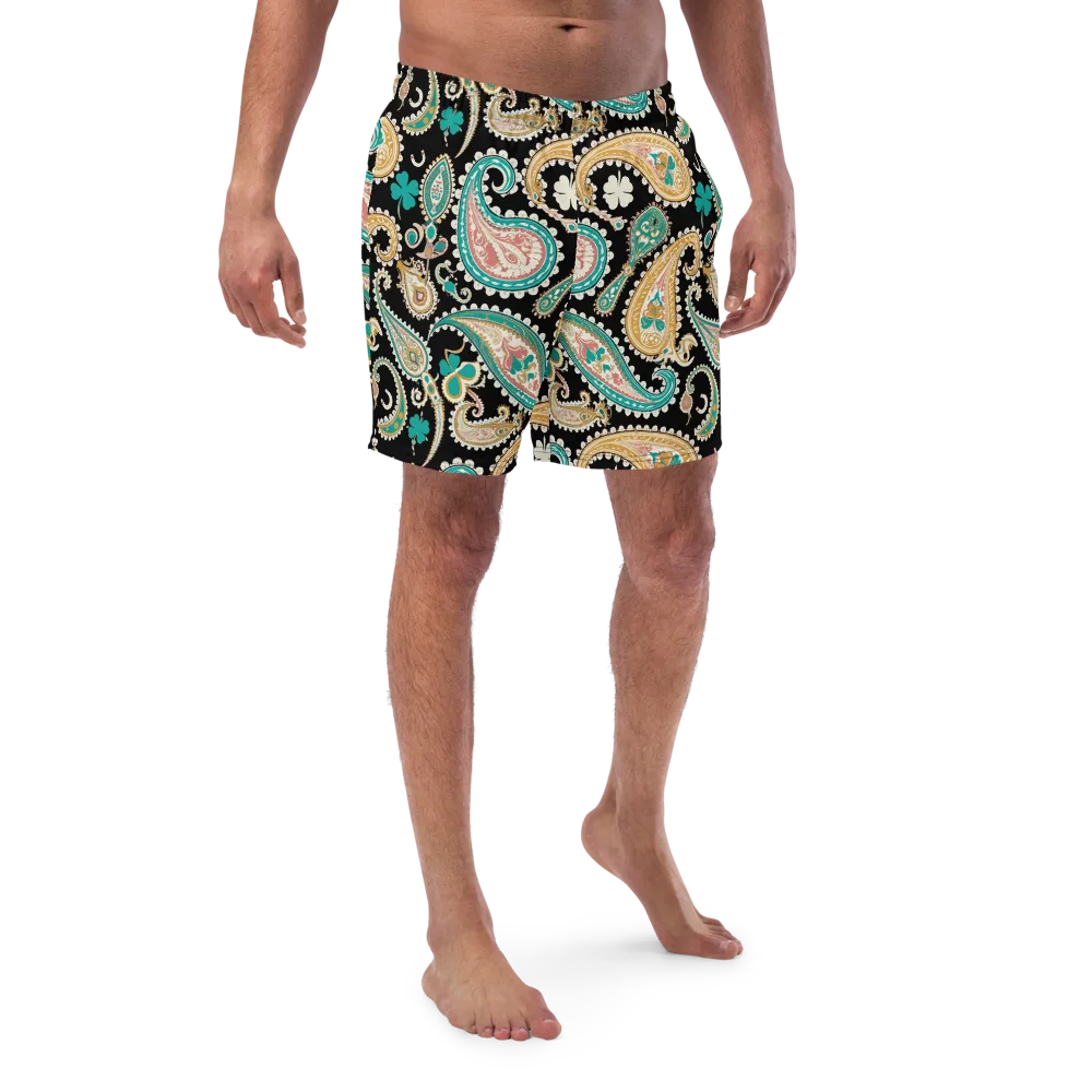 Clover Caravan on Swim Trunks — Front