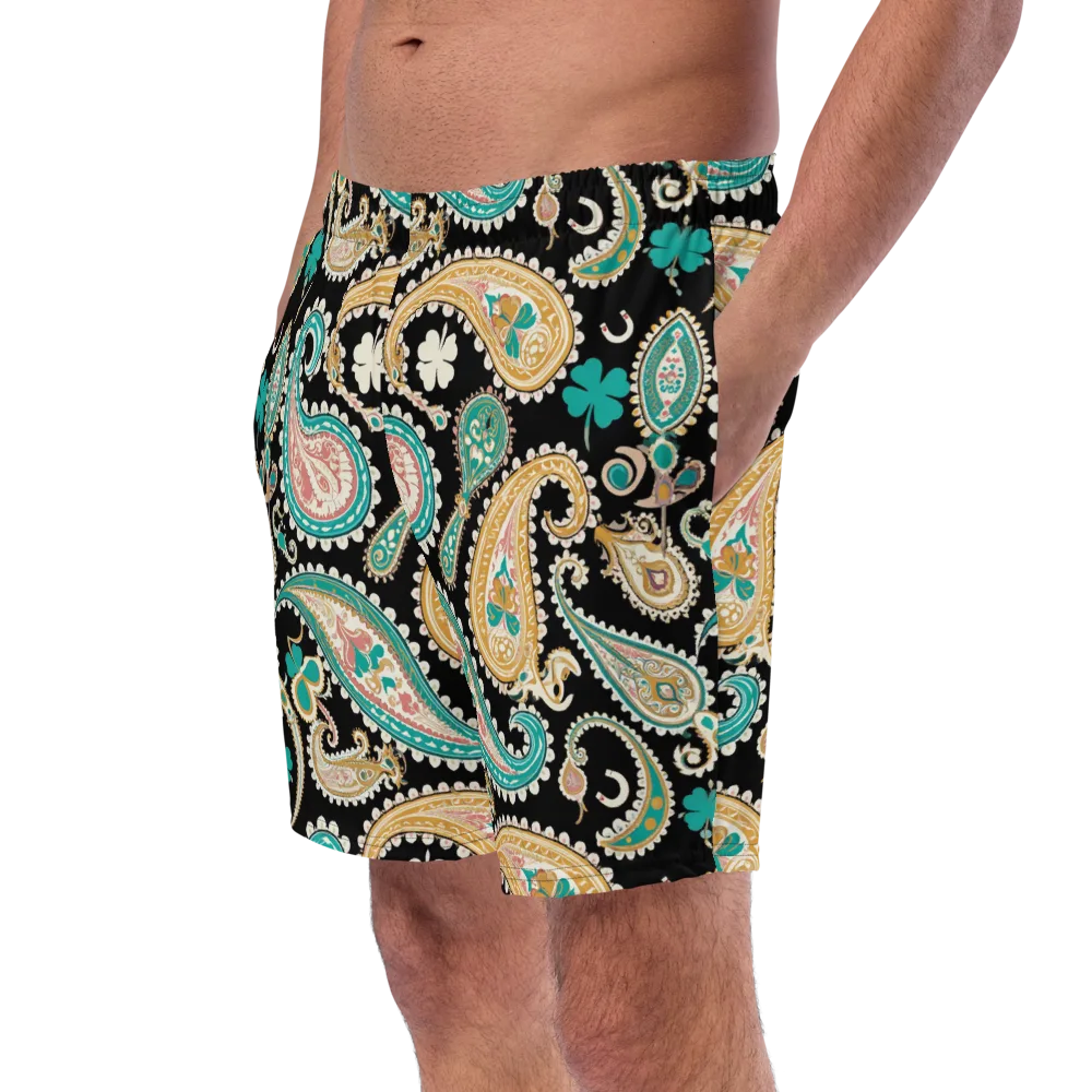 Clover Caravan on Swim Trunks — Left Front