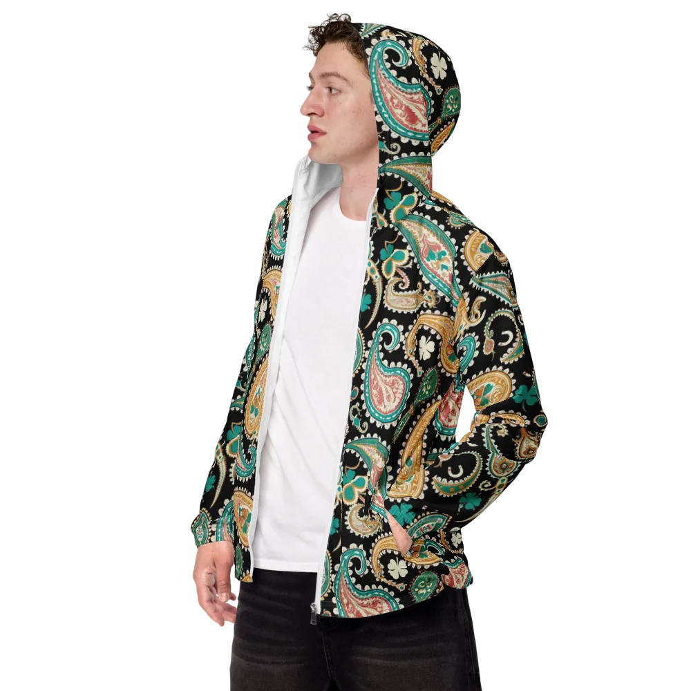 Clover Caravan on Men's Windbreaker — Left Front