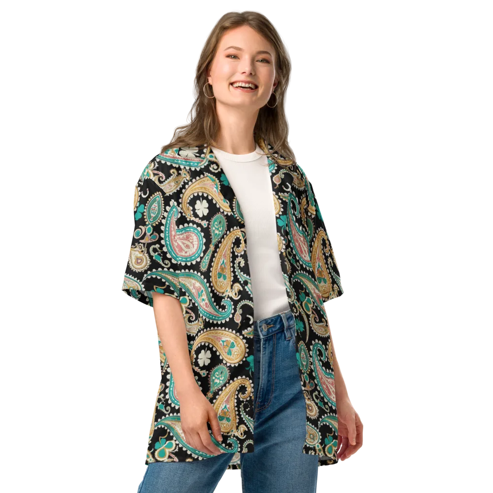 Clover Caravan on Button Shirt — Front