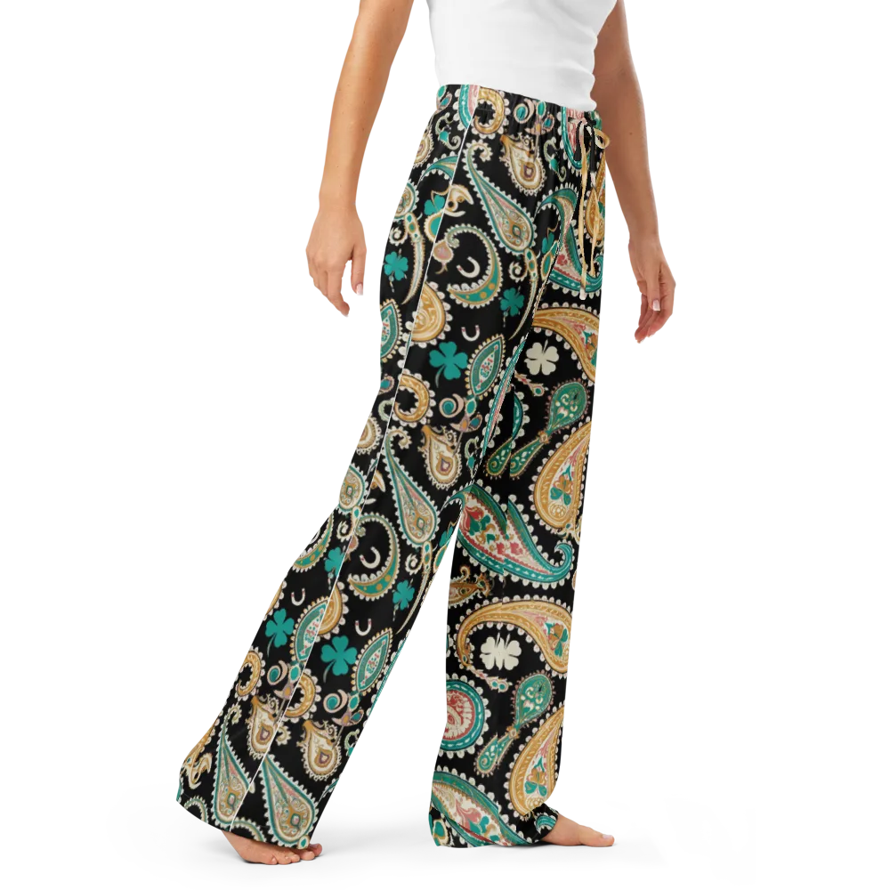 Clover Caravan on Women's Pajama Pants — Right Front