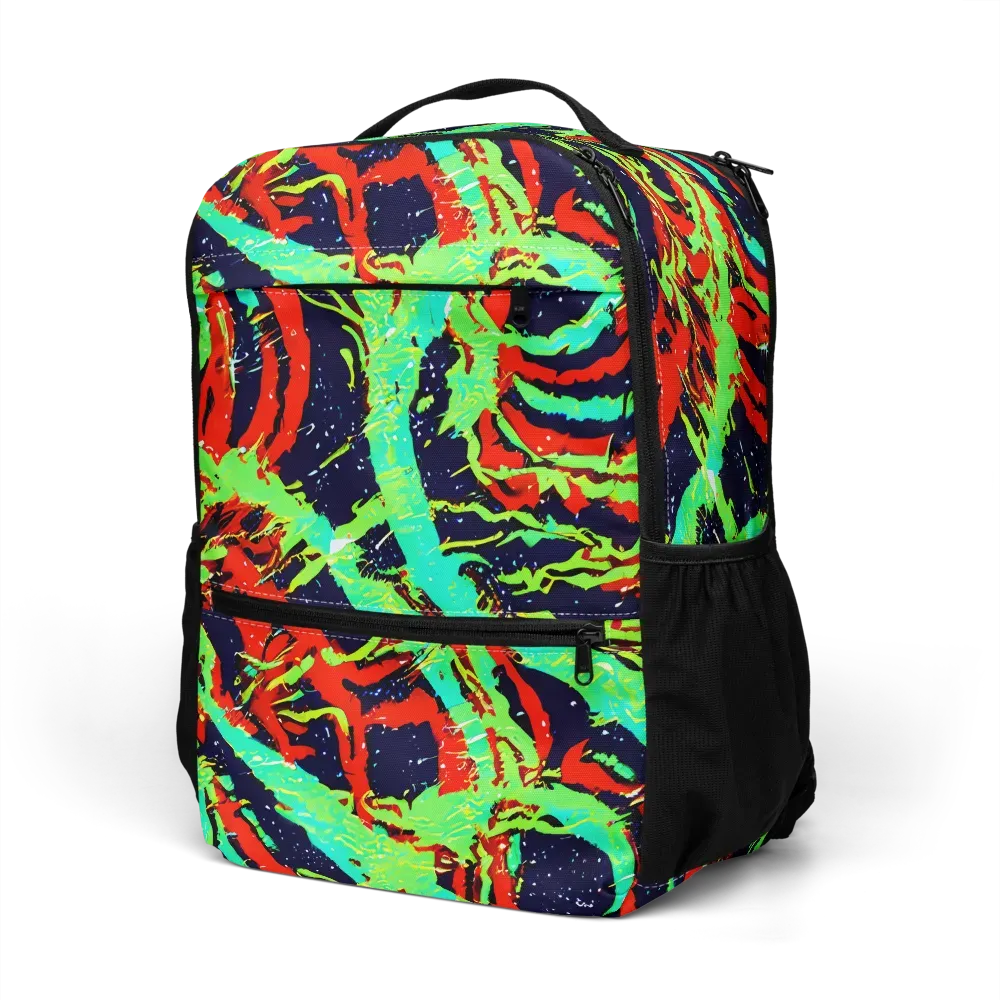 Cyber Jungle on Utility Backpack — Left Front