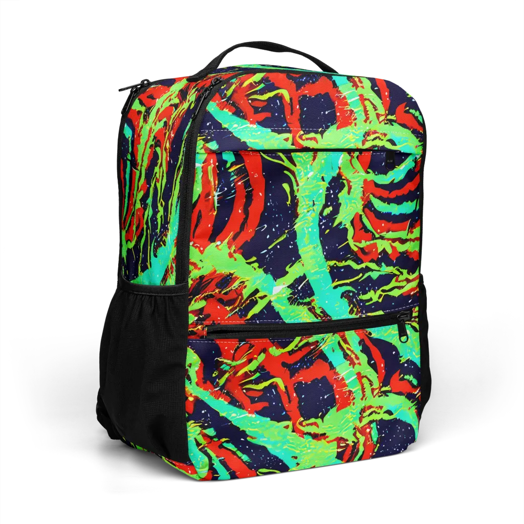Cyber Jungle on Utility Backpack — Right Front