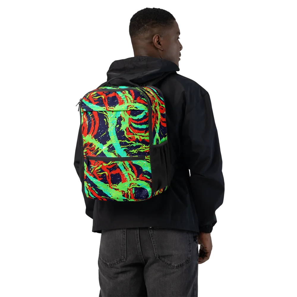 Cyber Jungle on Utility Backpack — Back