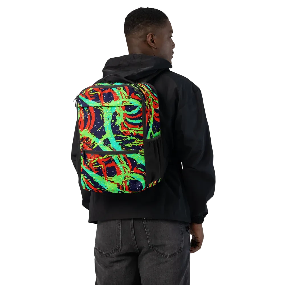 Cyber Jungle on Utility Backpack — Back