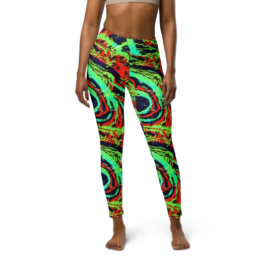 Cyber Jungle on a Yoga Leggings