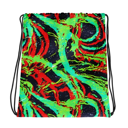 Cyber Jungle on a Drawstring Bag
