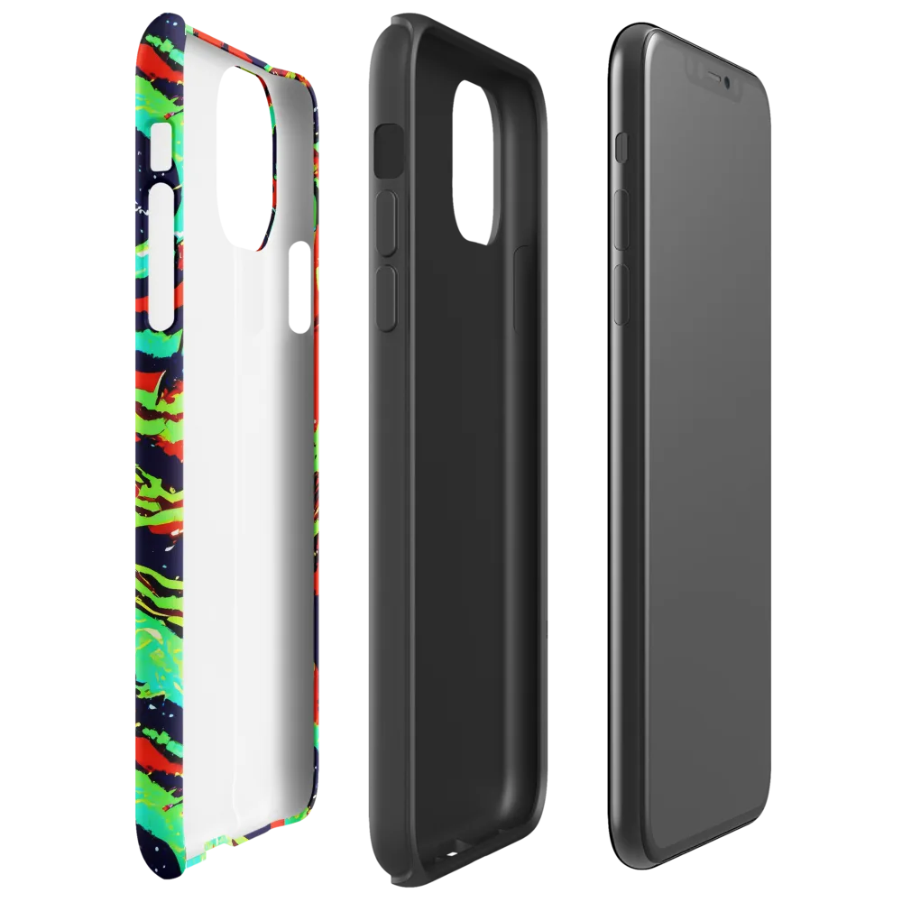 Cyber Jungle on Tough Case for iPhone® — Right