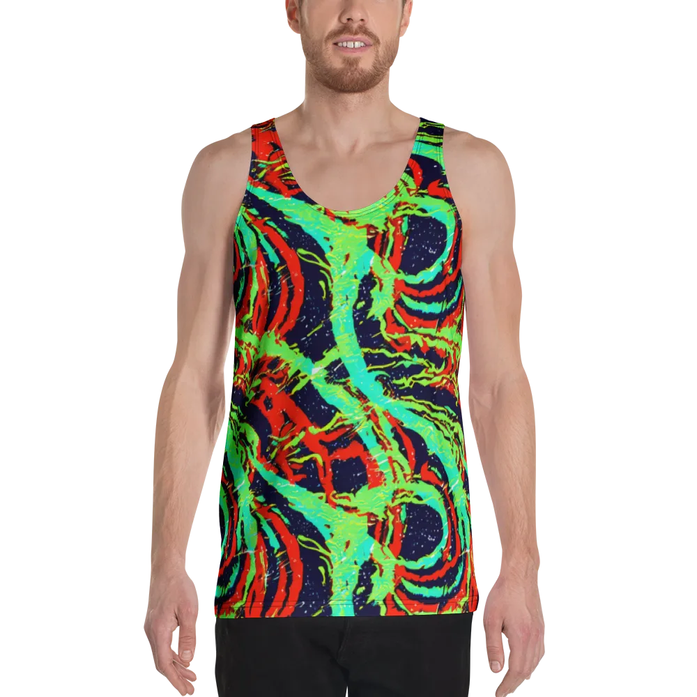 Cyber Jungle on Men's Tank Top — Front