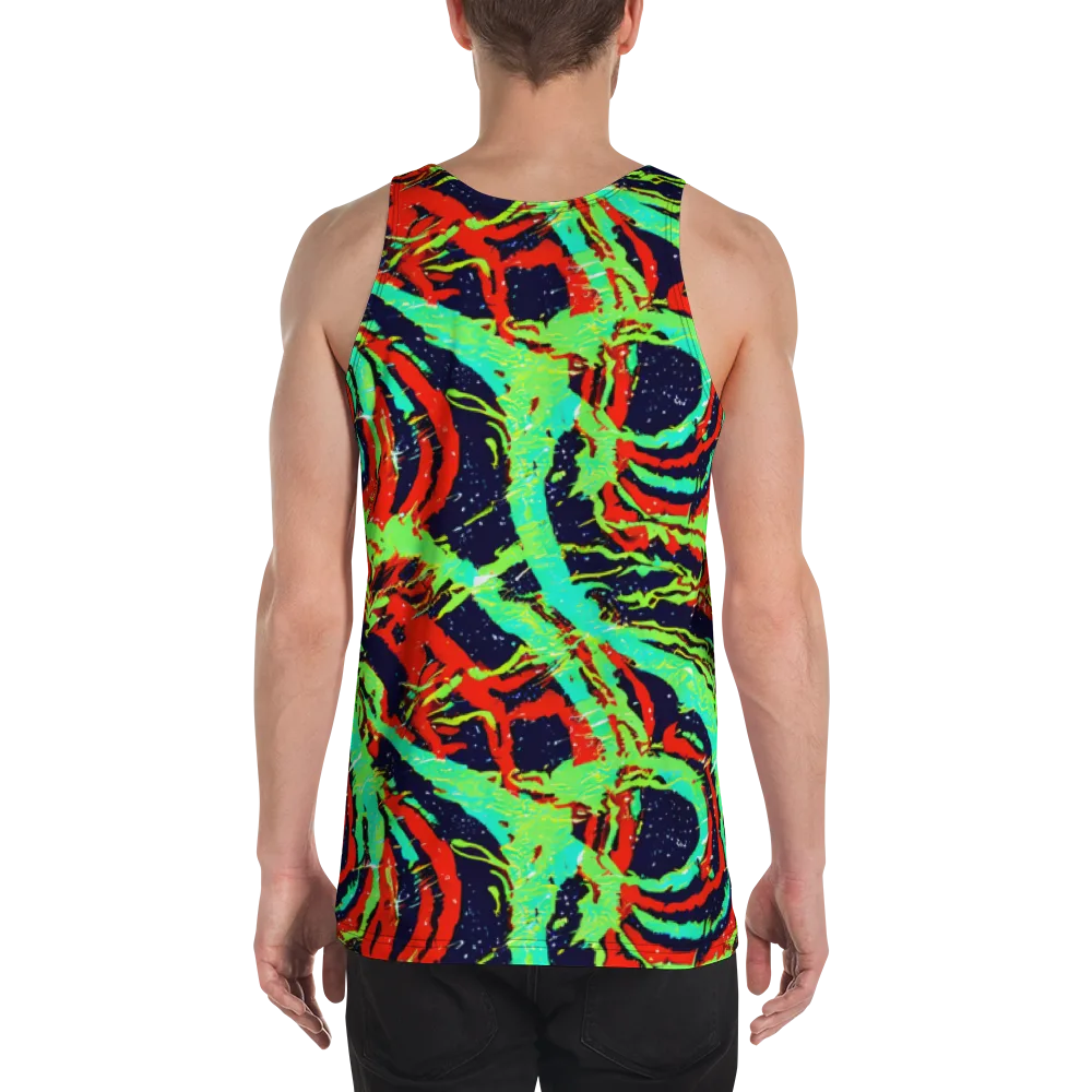 Cyber Jungle on Men's Tank Top — Back
