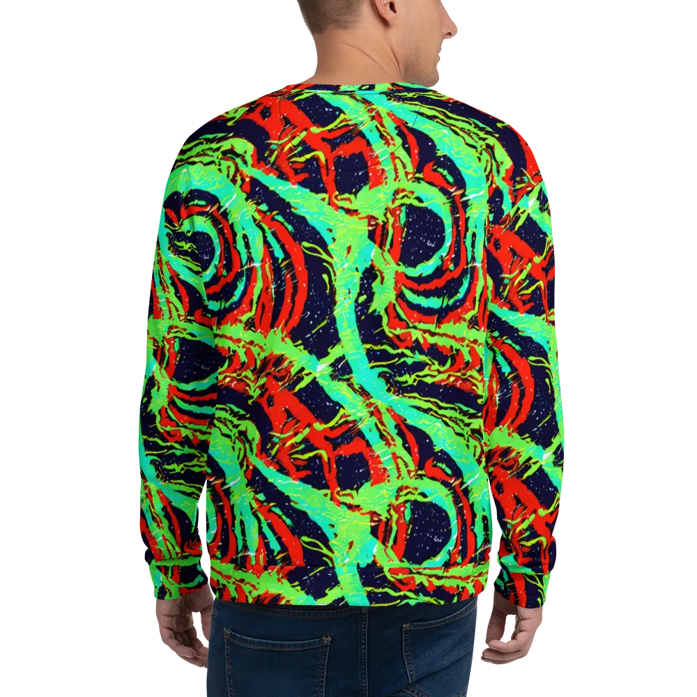 Cyber Jungle on Sweatshirt — Back