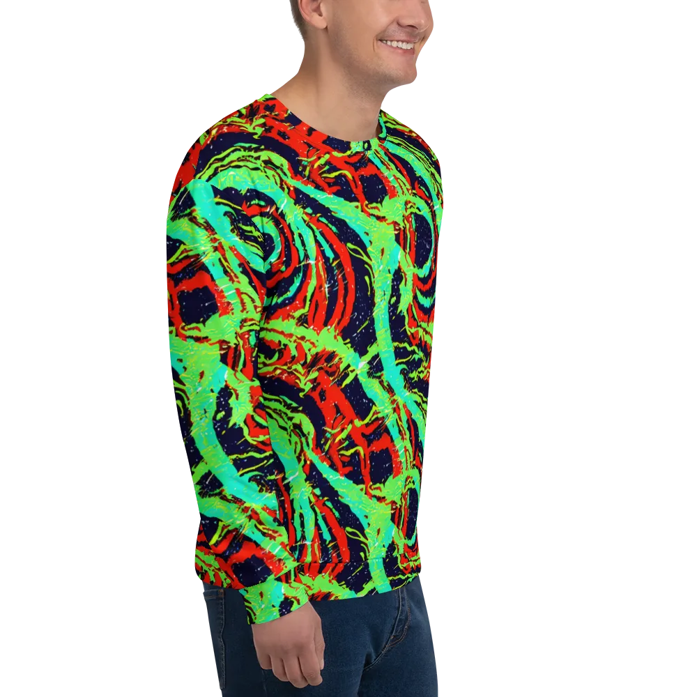 Cyber Jungle on Sweatshirt — Right Front