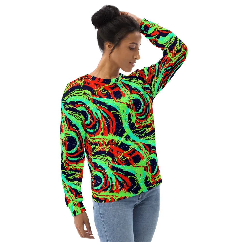 Cyber Jungle on Sweatshirt — Right Front