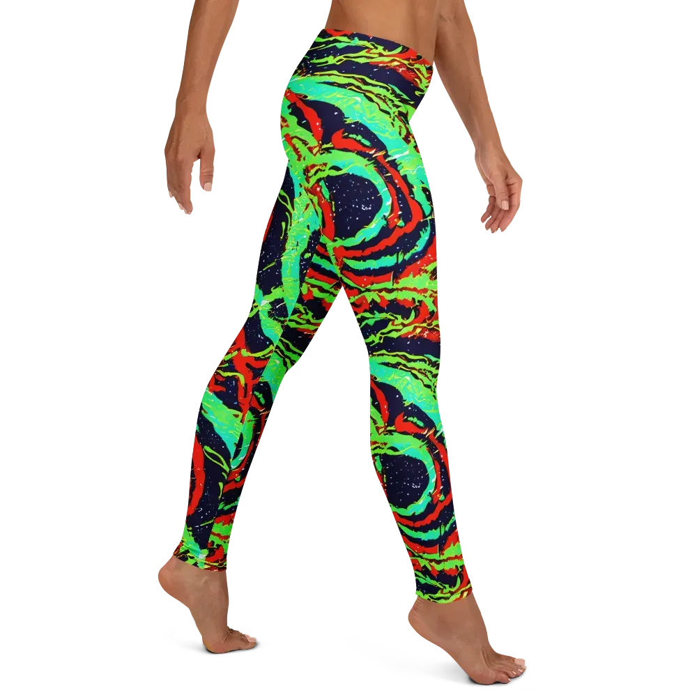 Cyber Jungle on Leggings — Right