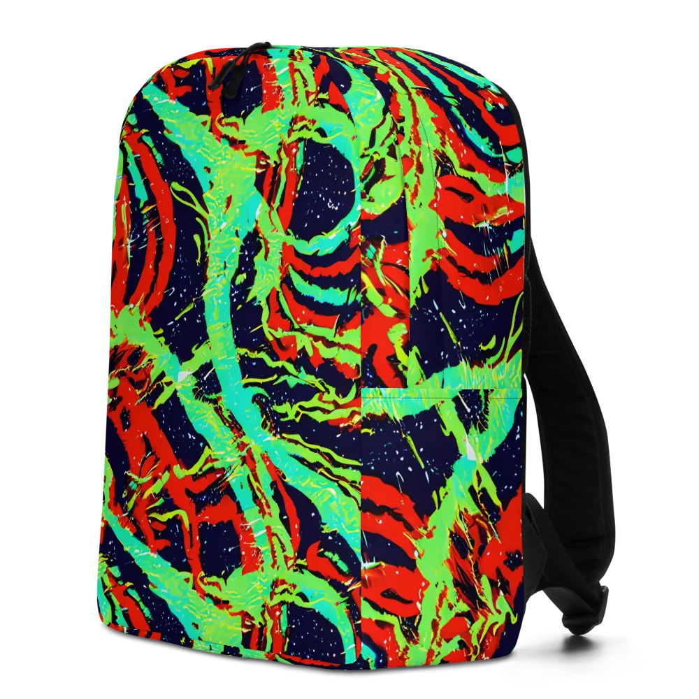 Cyber Jungle on Minimalist Backpack — Left